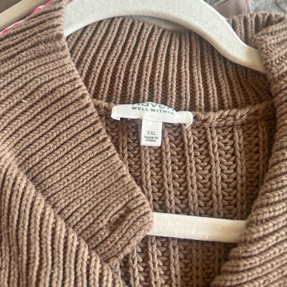 Button Down Collar Sweater